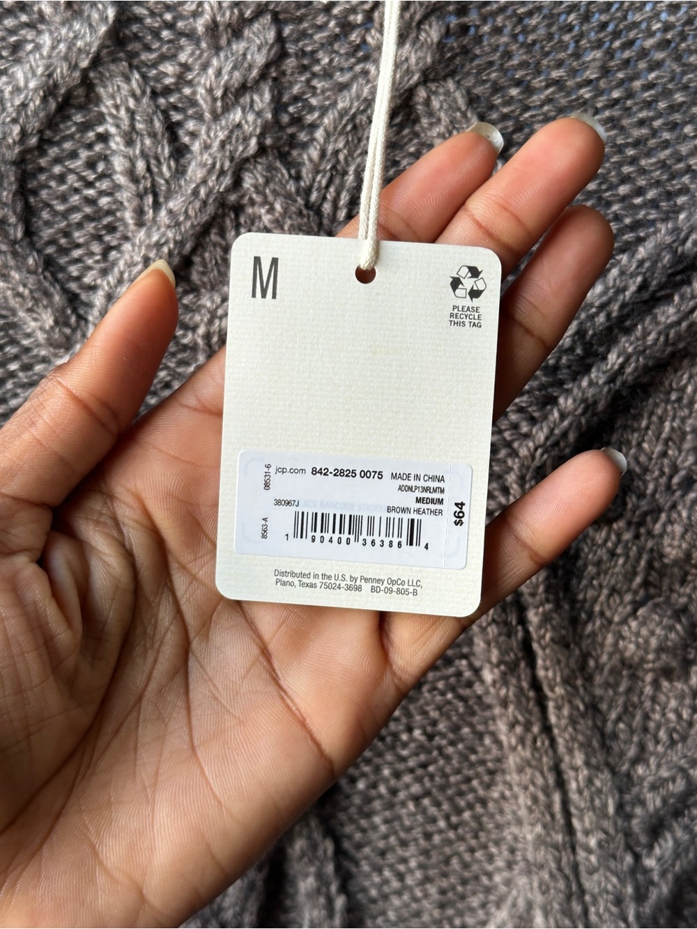 Fringe Grey Cozy Sleeve Cable Knit Sweater Oversized Chunky Boho Statement Pullo - Picture 5 of 6